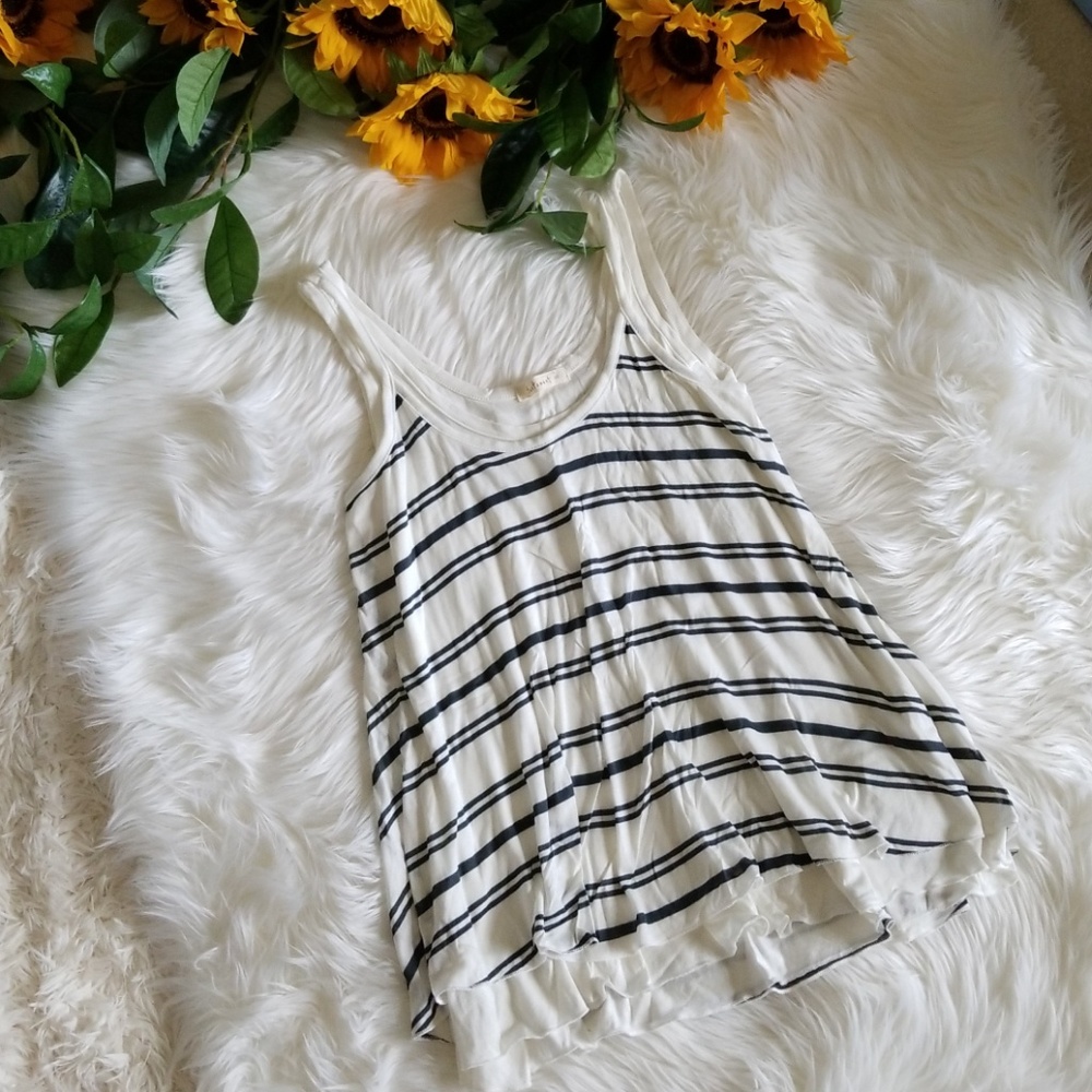 NWOT Testament Striped Layered Tank Top